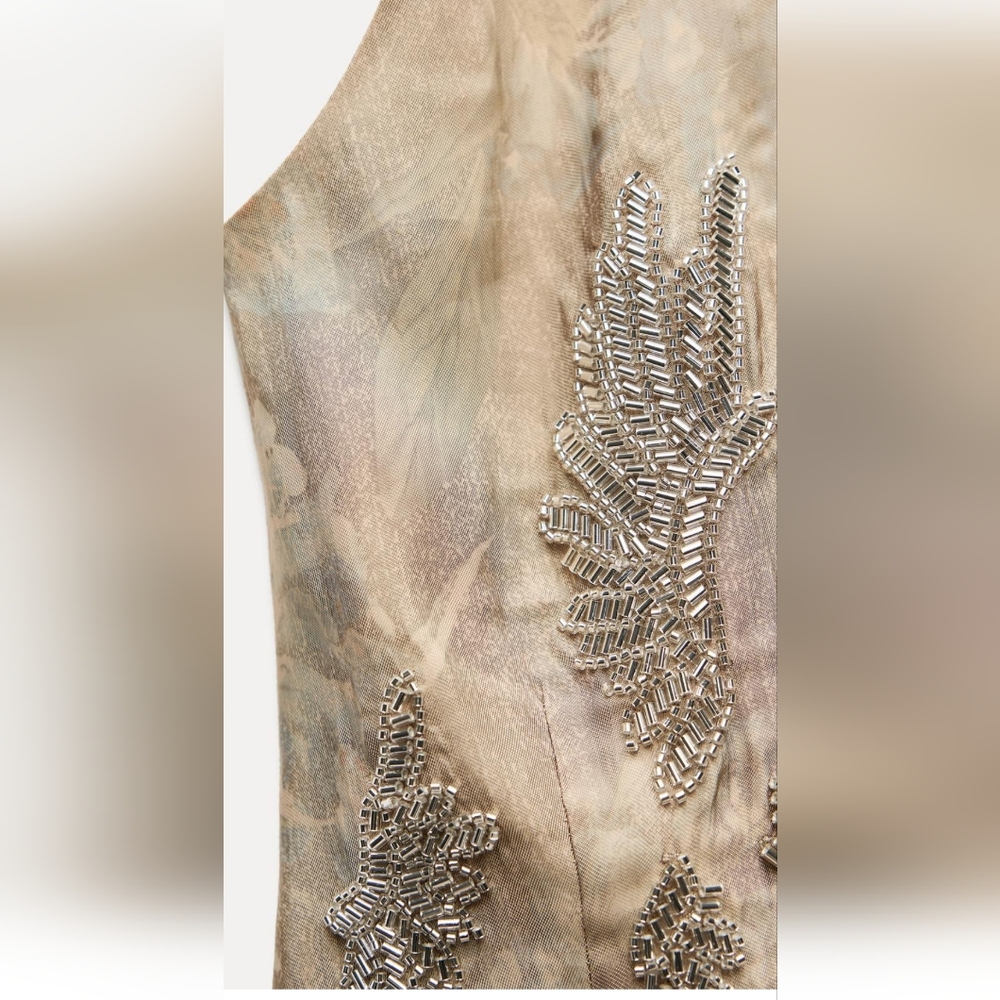 BNWT! Zara Embroidered Jaquard Pants Set - Picture 11 of 17